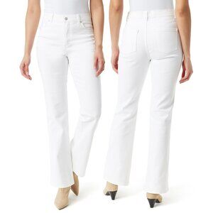 New! Gloria Vanderbilt Amanda Bootcut Jeans White Denim